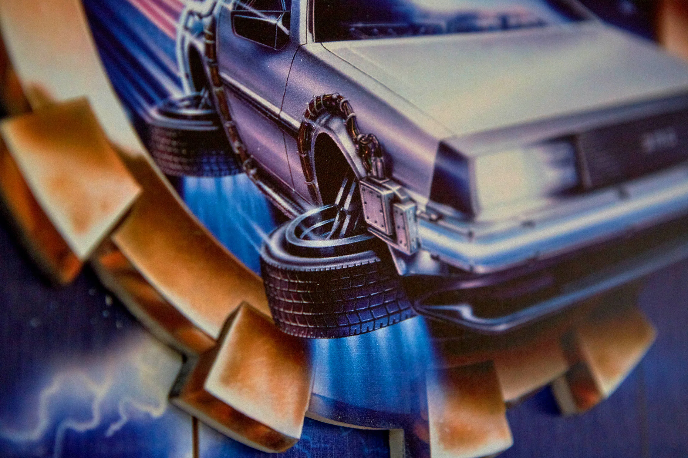 Regreso al Futuro II - WOODART 3D - "Delorean" - Image 4