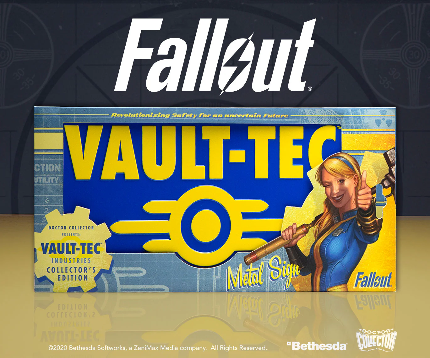 FALLOUT "Vault-Tec" - Placa Metálica - Image 4