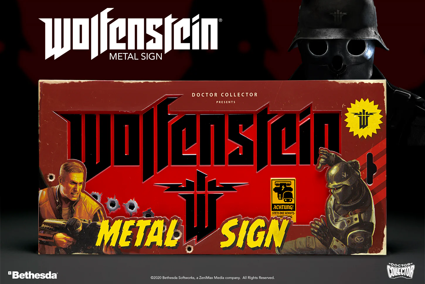 WOLFENSTEIN - Placa Metálica - Image 4